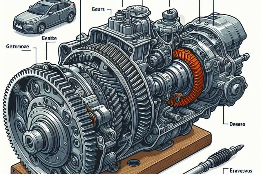 partes de la transmision de un coche